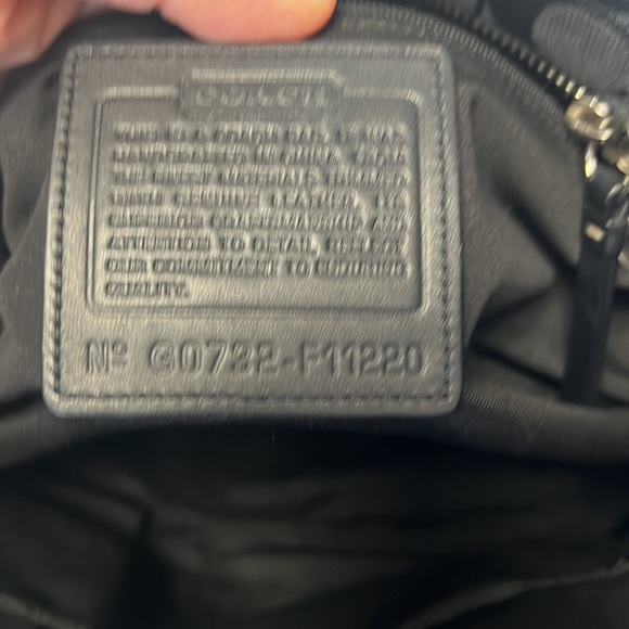 Authentic Coach Black Signature tote F11220 - Picture 9 of 16